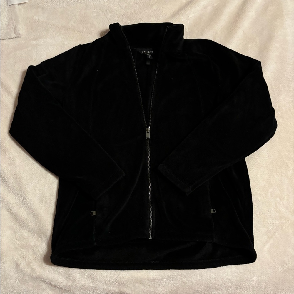 Athleta Velour Zip-Up